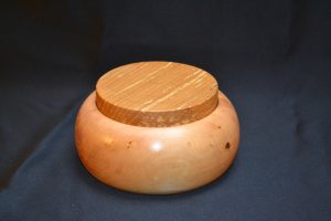 boîte ronde en bois